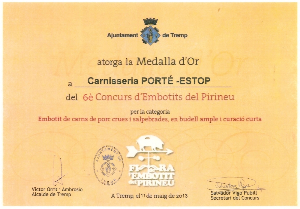 diploma-medalla-oro-tremp-embotit-tradicional-carnisseria-porte-estop-vilaller-artesano-ribagorça-pirineo-003