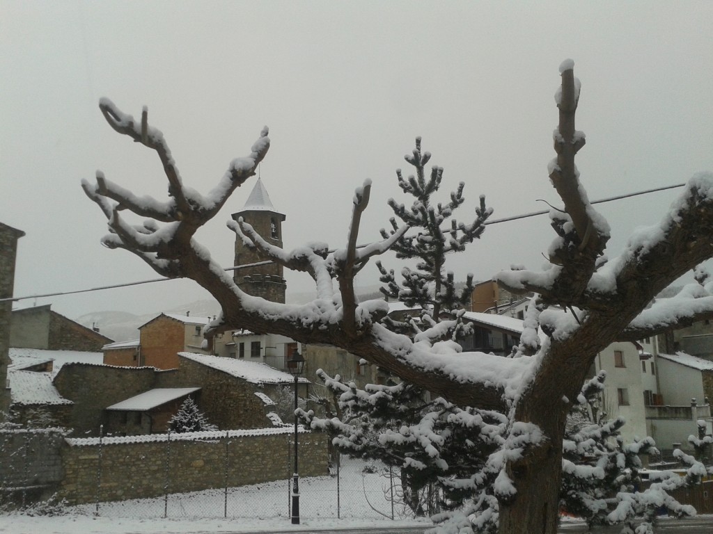 Primera nevada  Desembre 14 a Vilaller (Alta Ribagorça)