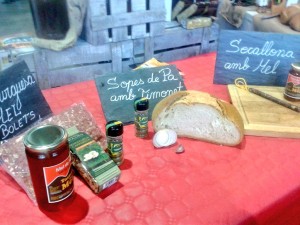 Productes pel showcooking dels "Artesans del Gust" 